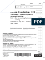 London Examinations GCE: Accounting (Modular Syllabus)