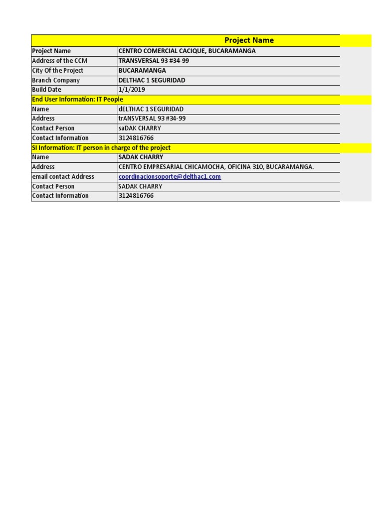 PROJECT SUPPORT For Implementation FORM - V1 | PDF | Computer Science ...