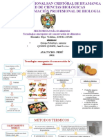 Tecnologias Emergentes en La Conservacion de Alimentos