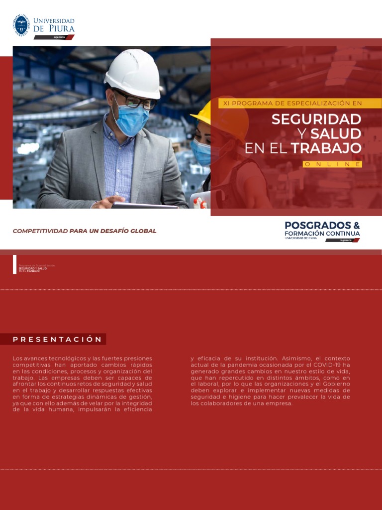 Seguridad y Salud en El Trabajo | PDF | Seguridad y salud ocupacional