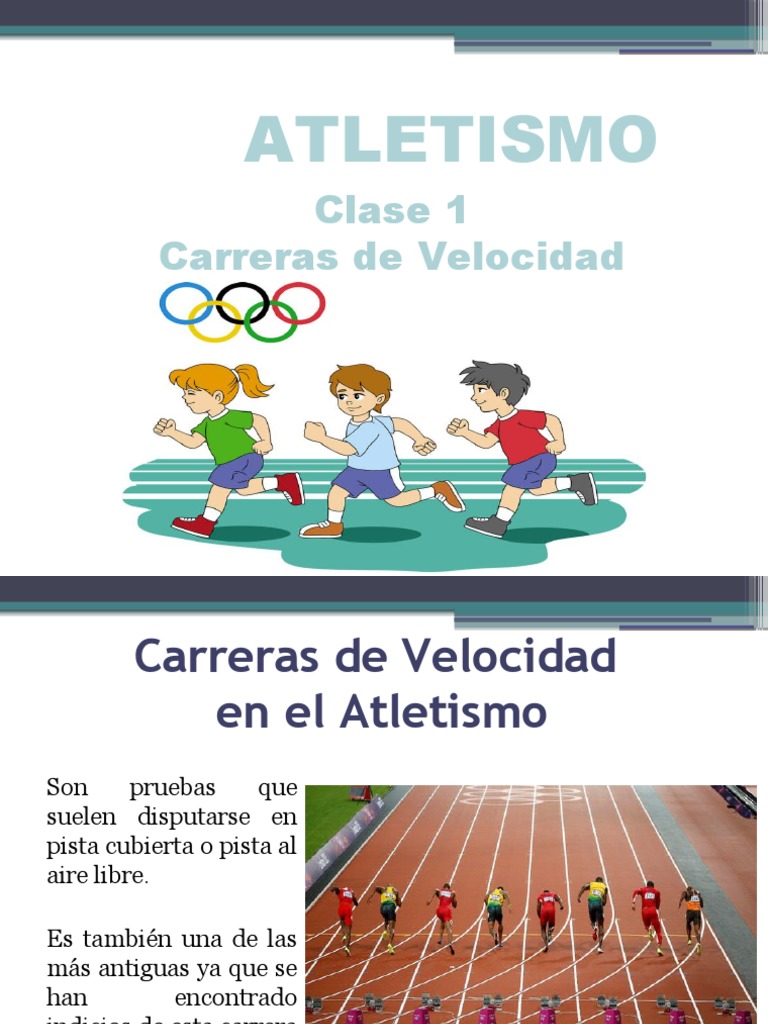 Carreras de Velocidad en Atletismo | PDF | Deporte del atletismo ...