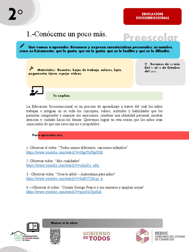 Ficha 4 | PDF | Aprendizaje | Educación de la primera infancia