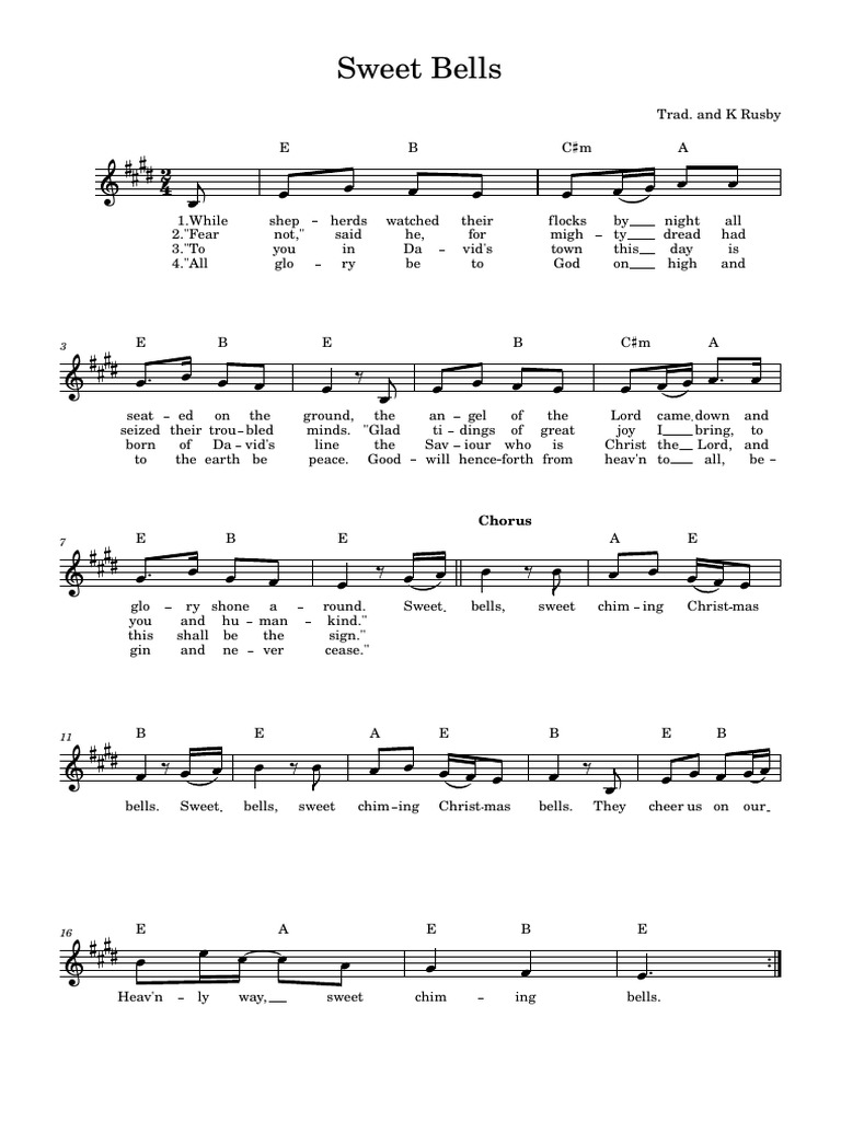 Sweet Bells Trad. Arr. Kate Rusby PDF