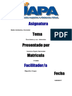 Medio Ambiente y Sociedad Tarea II