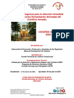 PDC para Atención de Emergencias Humanitaria Por Conflicto Armado Cáceres 2020-2023 Vigencia 2021