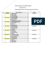 Jadwal Paparan Metodologi Penelitian