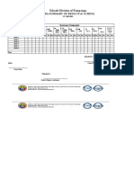 Schools Division of Pampanga: Egra Summary of Results of School