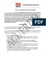 Convocatoria III Congreso Nacional 29 Junio