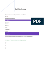 CRI 065 Criminal Sociology Exam