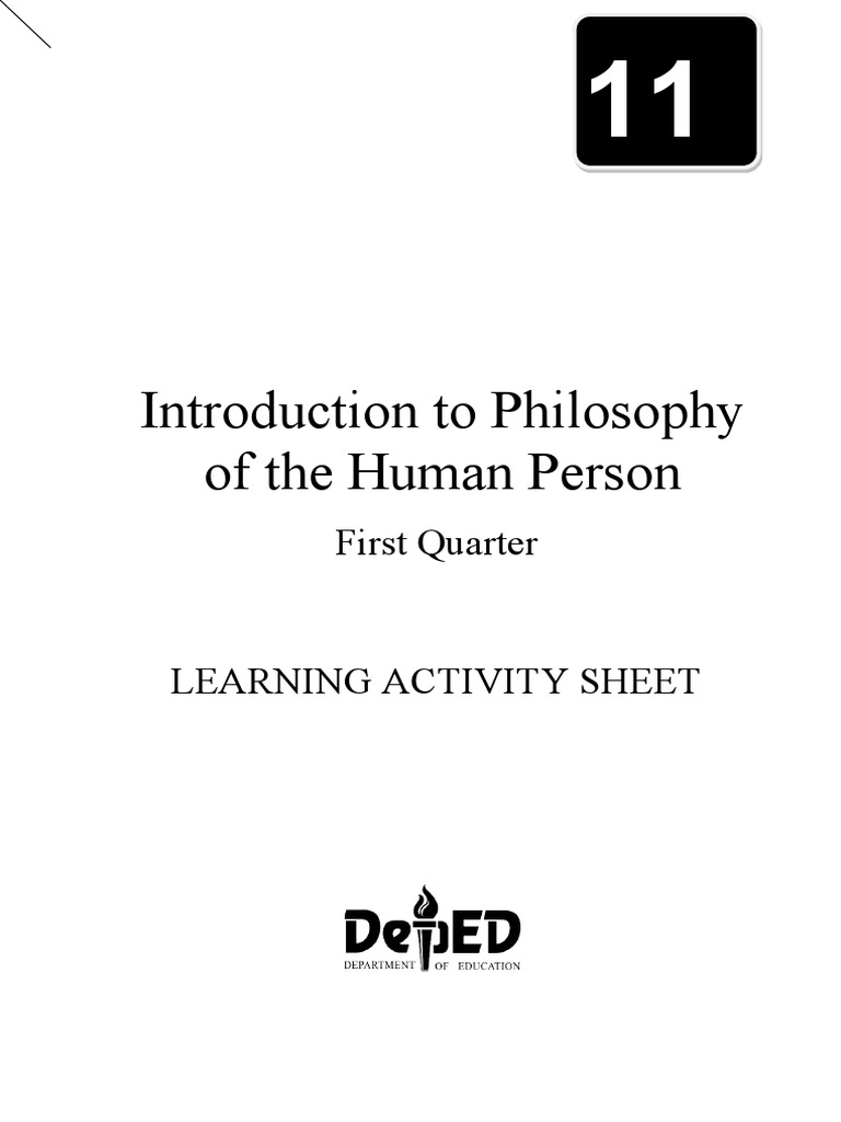 Introduction To Philosophy of The Human Person: First Quarter | PDF ...