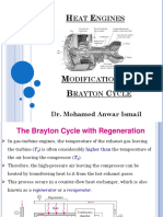 HEAT ENGINES E-LEARNING LECTURE #5 MODIFICATIONS ON BRAYTON CYCLE