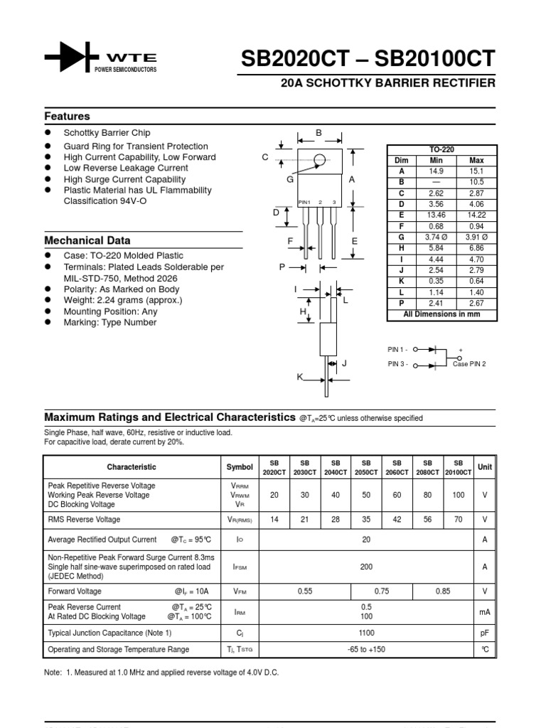 datasheet5 Rectifier Capacitor