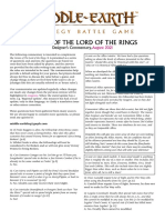 Armies of The Lord of The Rings: Designer's Commentary