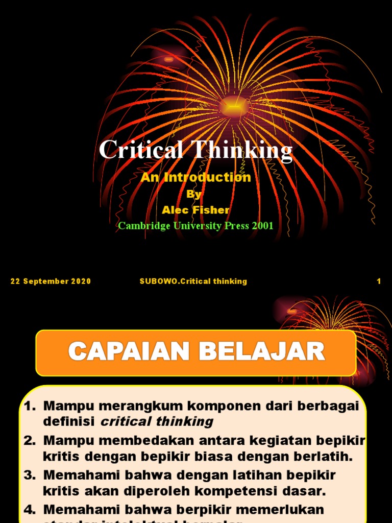 critical thinking alec fisher pdf