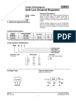 3.3V 600ma Low Dropout Regulator: Global Mixed-Mode Technology Inc