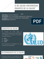 Conceptos de Salud-Enfermedad y Determinantes de La Salud