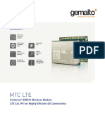 MTC Lte: Cinterion EMS31 Wireless Module LTE Cat. M1 For Highly Efficient 4G Connectivity