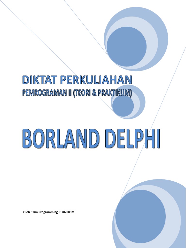 Pengenalan Borland Delphi dan OOP | PDF | Komputer | Teknologi & Rekayasa