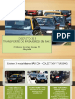 5.5.1 Decreto 212 Transporte Público