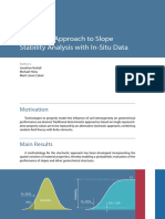 6. Stochastic Approach to Slope Stability Analysis With in-Situ Data