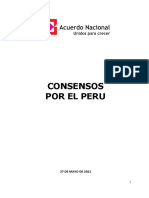 Acuerdo Nacional Unidos para Crecer. Consensos Por El Perú