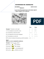 English 1 2021-II First Written Evaluation