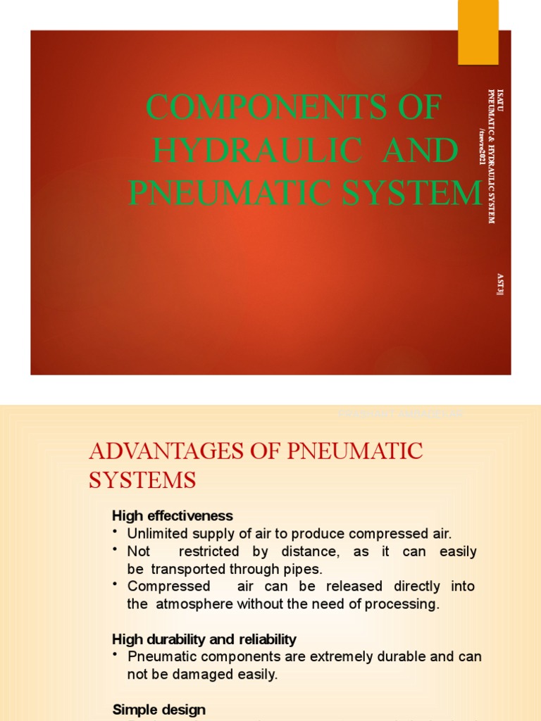 Components of Hydraulic and Pneumatic System | PDF | Valve | Actuator