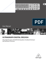 Behringer Ultragraph Digital Deq1024 Manual Do Proprietario