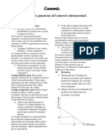 Ventajas del comercio internacional y fronteras de posibilidades de producción