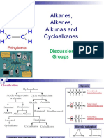 Alkanes, Alkenes, Alkunas and Cycloalkanes: Discussion Groups