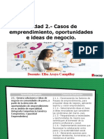 Unida 2 Casos de Emprendimiento Oportunidades e Ideas de Negocio.