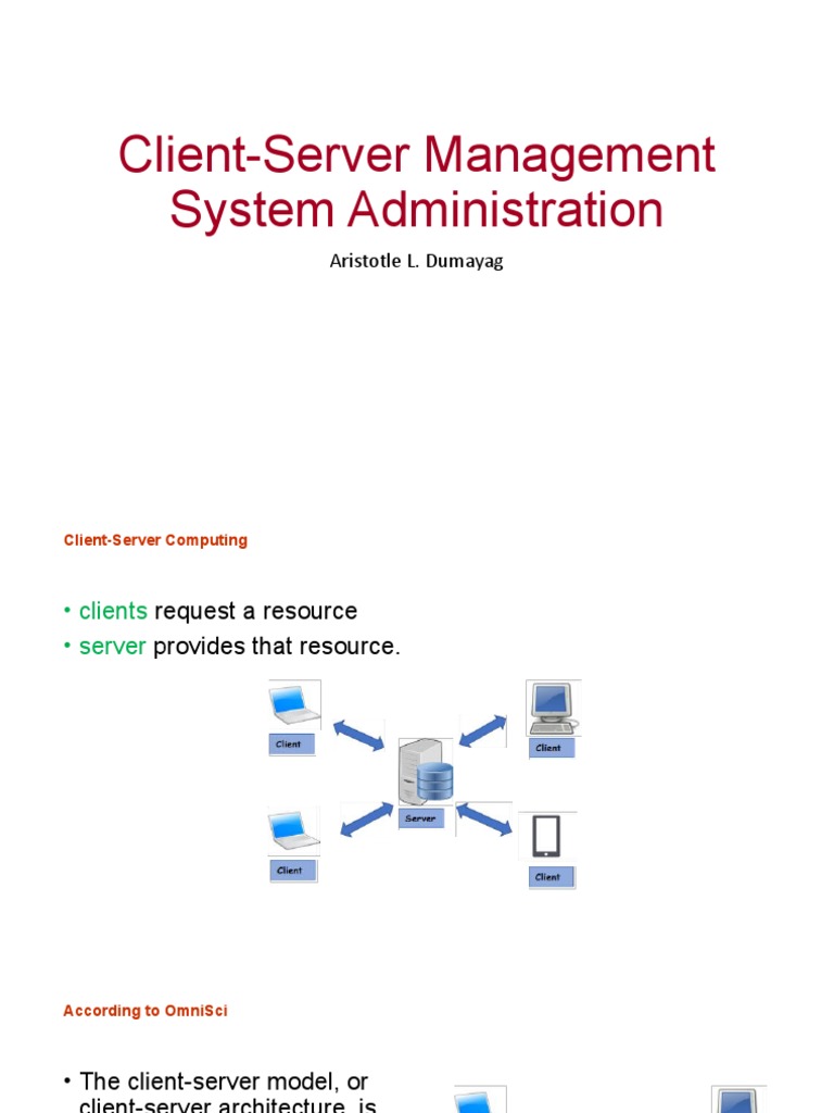 Client Server Computing | PDF | Client–Server Model | Server (Computing)
