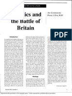 Logistics and The Battle of Britain