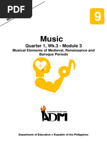 Music9 - q1 - Mod3 - Musical Elements of Medieval, Renaissance and Baroque Periods - v3