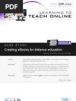 Download Creating eBooks for distance education - Case study by Simon McIntyre SN53227353 doc pdf