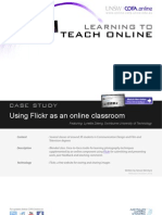 Using Flickr As An Online Classroom - Case Study
