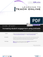 Increasing student engagement using podcasts - Case study