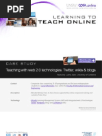 Download Teaching with web 20 technologies Twitter wikis  blogs - Case study by Simon McIntyre SN53227377 doc pdf