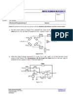 Online Quiz #03 Electrical Engineering 1