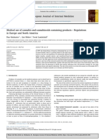 2018 - Medical Use of Cannabis and Cannabinoids Containing Products - Regulations in Europe and North America