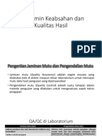 Penjaminan Kualitas Hasil Uji Klausul 7.7