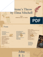 A Stones Throw by Elma Mitchell PPT Notes