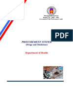 Procurement System: (Drugs and Medicines)