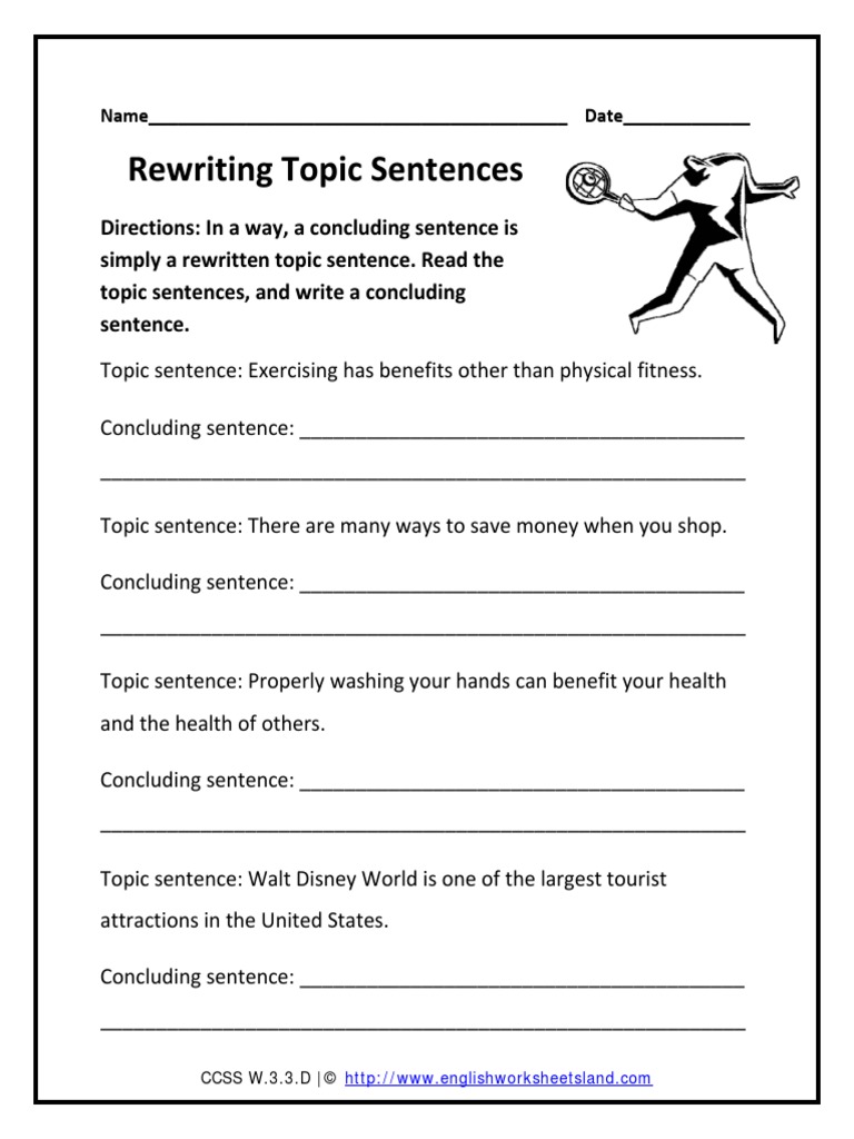 Concluding Sentences 1 | PDF