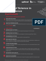 Master of Science in Data Science Curriculum
