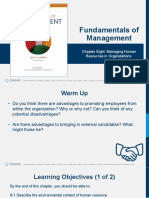 Fundamentals of Management: Chapter Eight: Managing Human Resources in Organizations