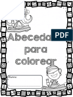 Fichas Del Abecedario para Colorear