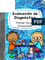 Evaluacion Diagnostica Primero de Preescolar