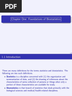 Chapter One: Foundations of Biostatistics