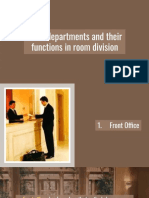 Hotel departments and their key responsibilities